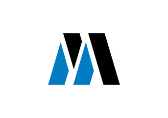 initial letter logo MM a initial company icon business logo background illustration