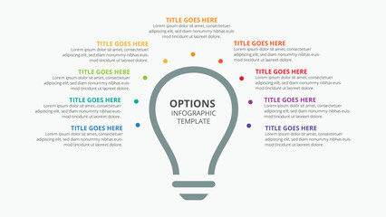 Creative Business Ideas Infographic Design Template with 9 Options