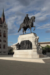 Fototapeta na wymiar Statue of Count Gyula Andrassy