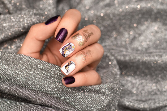 Stunning Black and Purple Nail Designs to Inspire Your Next Manicure
