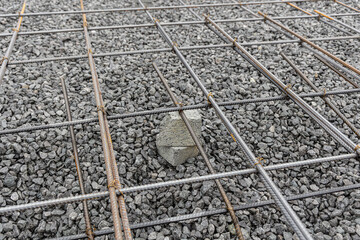 Construction slab armature and wire