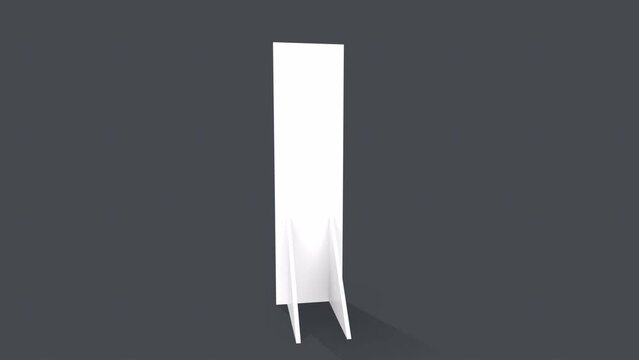 Promotional stand 3d object rotating loop
