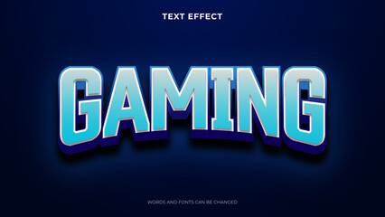 3d gaming text effect template
