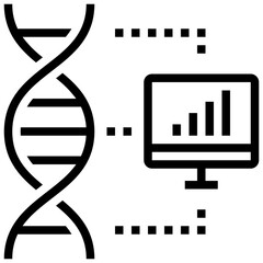 bioinformatics outline style icon