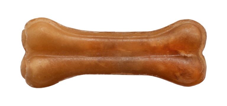 A delicacy for small breeds of dogs. Dog chew bone made from natural meat products and semi-finished products