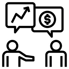 customer outline style icon