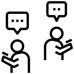 digital outline style icon