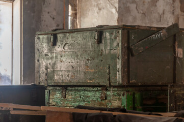 Old abandoned historic brick brewery in Budapest, Hungary