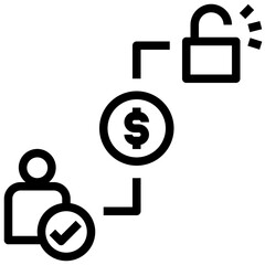 freemium outline style icon