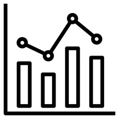 growth outline style icon