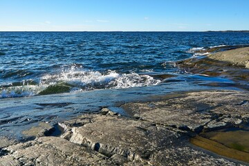 Beautiful view of the sea on a sunny summer day