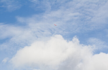 Comerical airplane landing  in retro effrect