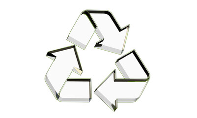 Obraz premium green recycling icon