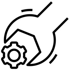 optimization outline style icon