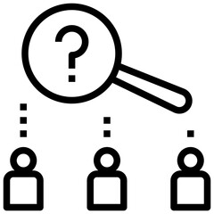 problem outline style icon