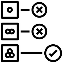 problem outline style icon