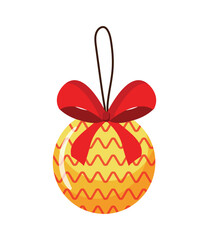 Christmas tree decorations isolated on white background vector illustration set. Winter Holidays and Celebrations concept. 