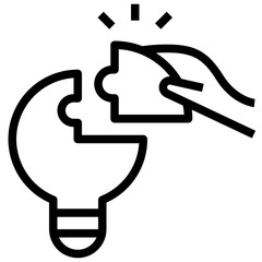 solution outline style icon
