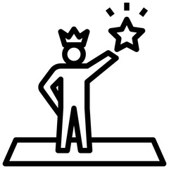 success outline style icon