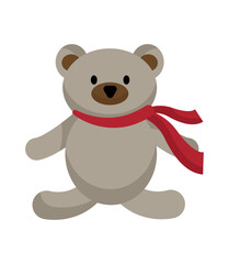 Christmas tree decorations isolated on white background vector illustration set. Winter Holidays and Celebrations concept. 