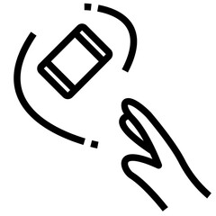 throw outline style icon