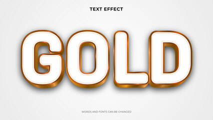 golden text effect template