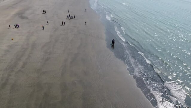 waves on a beach of Cox's Bazar in Bangladesh