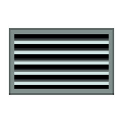 Sewage grate for water drainage in realistic style. Street drainage systems. Storm water sewer system. Colorful PNG illustration.