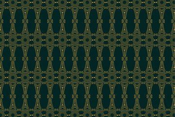 A beautiful abstract ornament pattern with crossing thin golden lines background. The seamless pattern design. Perfectly for wrapping paper, wallpaper, fabric print
