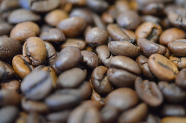 Makrofotografie  Kaffebohnen