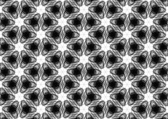 Fototapeta premium black and white seamless pattern , background . 