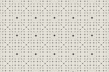  Seamless pattern Beautiful fabric background. Repeating geometric tiles with dotted Vector texture, Illustration.