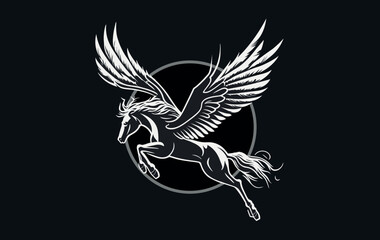 Pegasus Vector Logo Template, Pegasus shape design