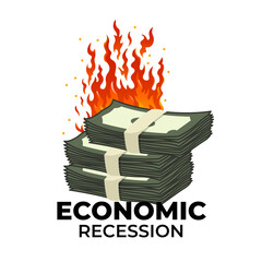 burning money in economic recession