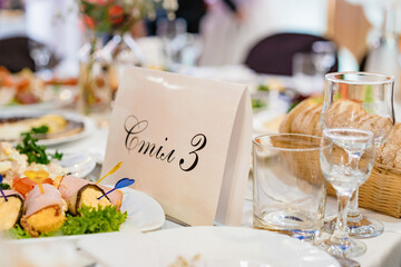 table setting for a dinner