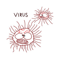 Corona virus covid-19 emoji vector set.