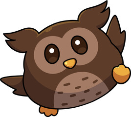 Vertical kawaii vector isolated on a white background