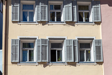 windows in the facades