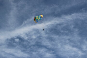 View of parachute against the sky