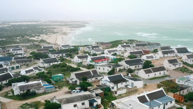 Arniston bay on a cloudy day in South africa - Fishing  town