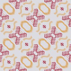 Ikat flowers tribal African Seamless Pattern. Ethnic Geometric Ikkat Batik Digital vector textile Design for Prints Fabric saree Mughal brush symbol Swaths texture Kurti Kurtis Kurtas