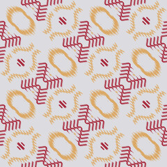 Ikat flowers tribal African Seamless Pattern. Ethnic Geometric Ikkat Batik Digital vector textile Design for Prints Fabric saree Mughal brush symbol Swaths texture Kurti Kurtis Kurtas