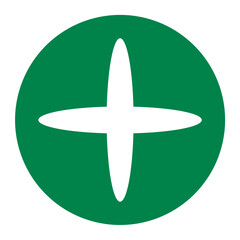 star button with green background