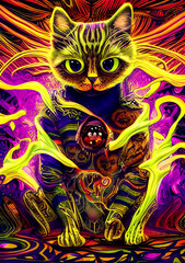 Fototapeta premium Mystical Cat