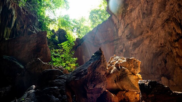 beautiful view of Mahar Sadan Cave system in Myanmar