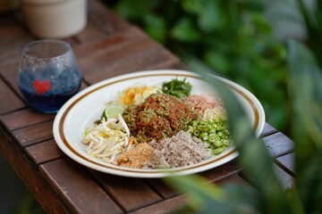 Closeup shot of a delicious healthy meal