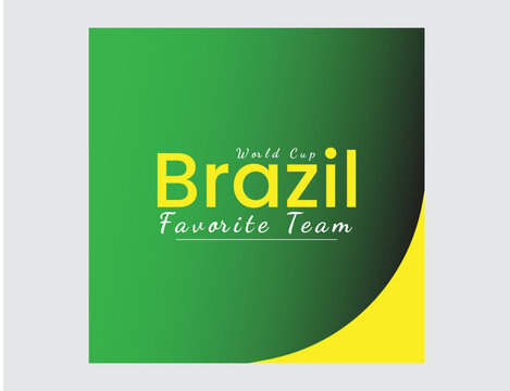 Brazil Team World Cup Social Media post
