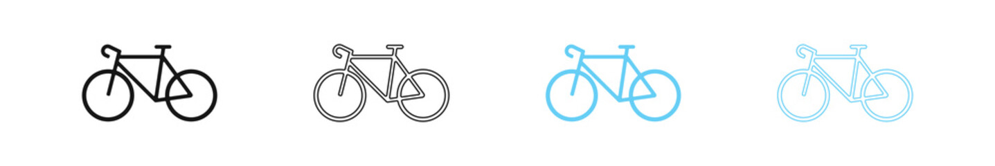 Bicycle icon. Bike symbol. Wheel signs. Vector sign.