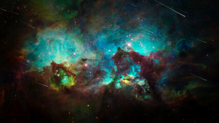 Vivid universe and nebulae