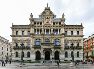 Fototapeta na wymiar Bilbao Provincial Council Hall - Bilbao, Spain